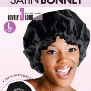 Bonnet Satin Diamant Noir