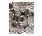 7mm hål Silverfärgad och Diamantliknande, glittrande ej justerbar håraccessoar 10st