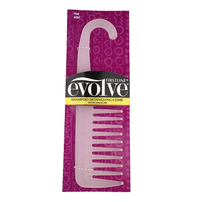 Firstline Evolve Shampoo Detangling Plastic Comb With Hanger 4254 - Bild 2