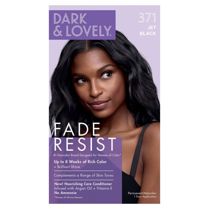 Dark and Lovely fade Resist Jet Black Rich Conditioning Hair Color - 371 - Bild 2