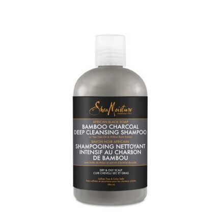Shea Moisture African Black Soap Bamboo Charcoal Deep Cleansing Shampoo 384ml